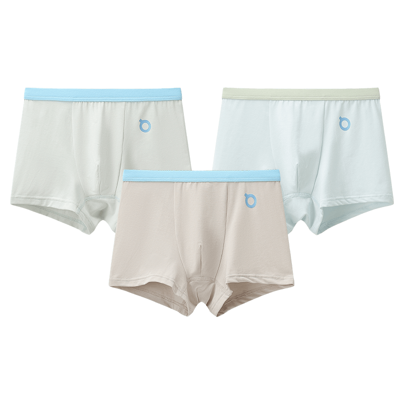 Hodo Children's Modal Cotton Antibacterial Boxer Briefs for Boys and Girls Youth Four-Point Shorts H5K4111 Set 1 Size 165
