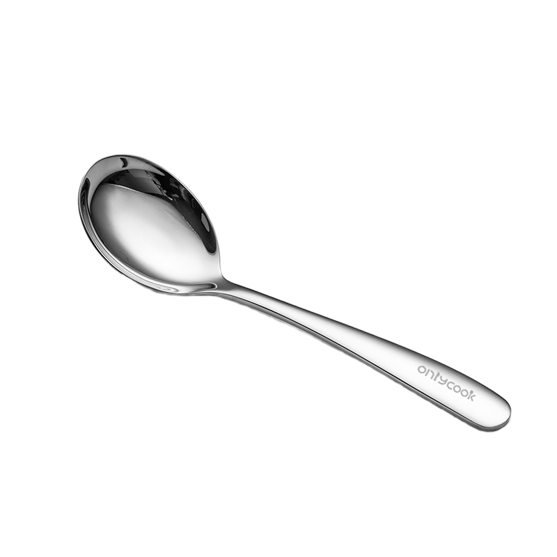Onlycook Stainless Steel Spoon 316 Food Grade Baby Feeding Spoon Thickened Round Head Small Soup Spoon Student Dining Spoon