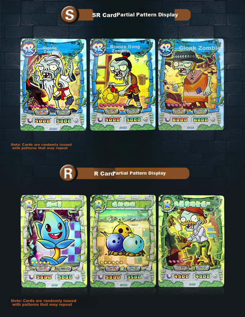 Fun Childhood Plants vs Zombies Card Toy 2 Classic Edition Boys Girls Full Star Collectible Birthday Gift 8