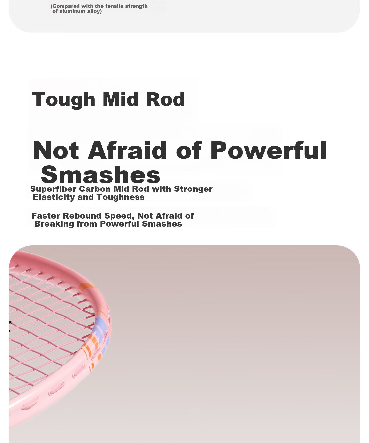 Yottoy Ultra-Light Carbon Shaft Badminton Racket Set for Students and Beginners Training Coach Recommended Soft Pink Orange *2 9