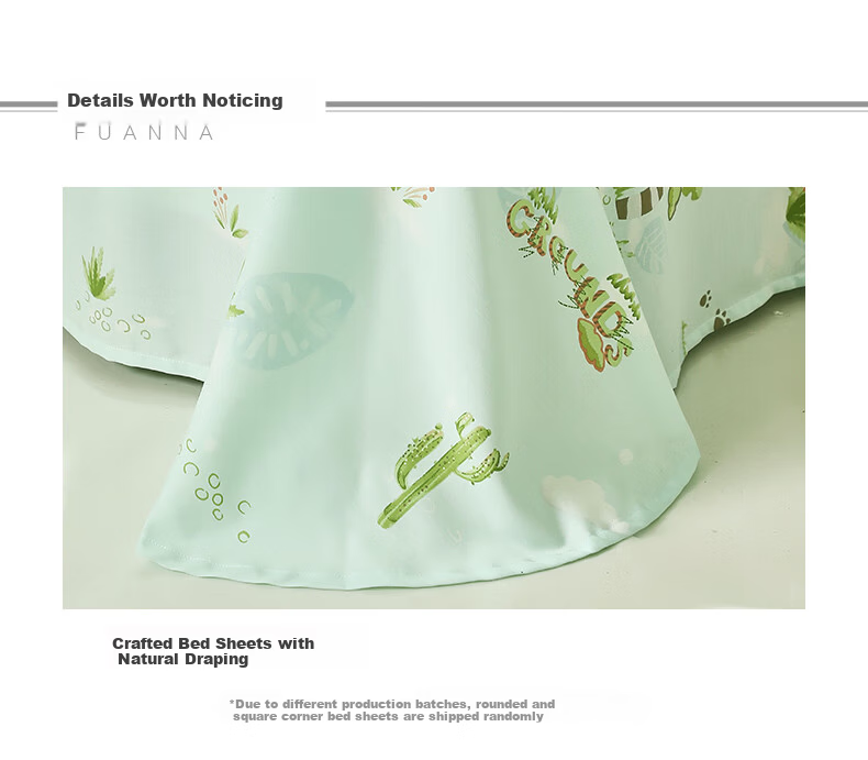 Fuanna Children's Class A Pure Cotton Bed Sheet Single Cotton Bed Cover Mattress Protector 1.2m Bed 180*240cm 11