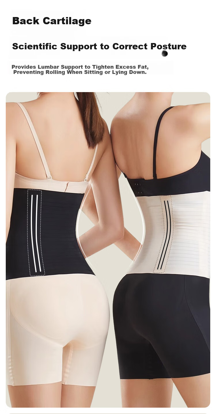 FitonTon Waist Trainer for Women, Shaping Waist Belt, High Elasticity Postpartum Body Shaper, Adjustable Button-Up Tummy Control Belt 8