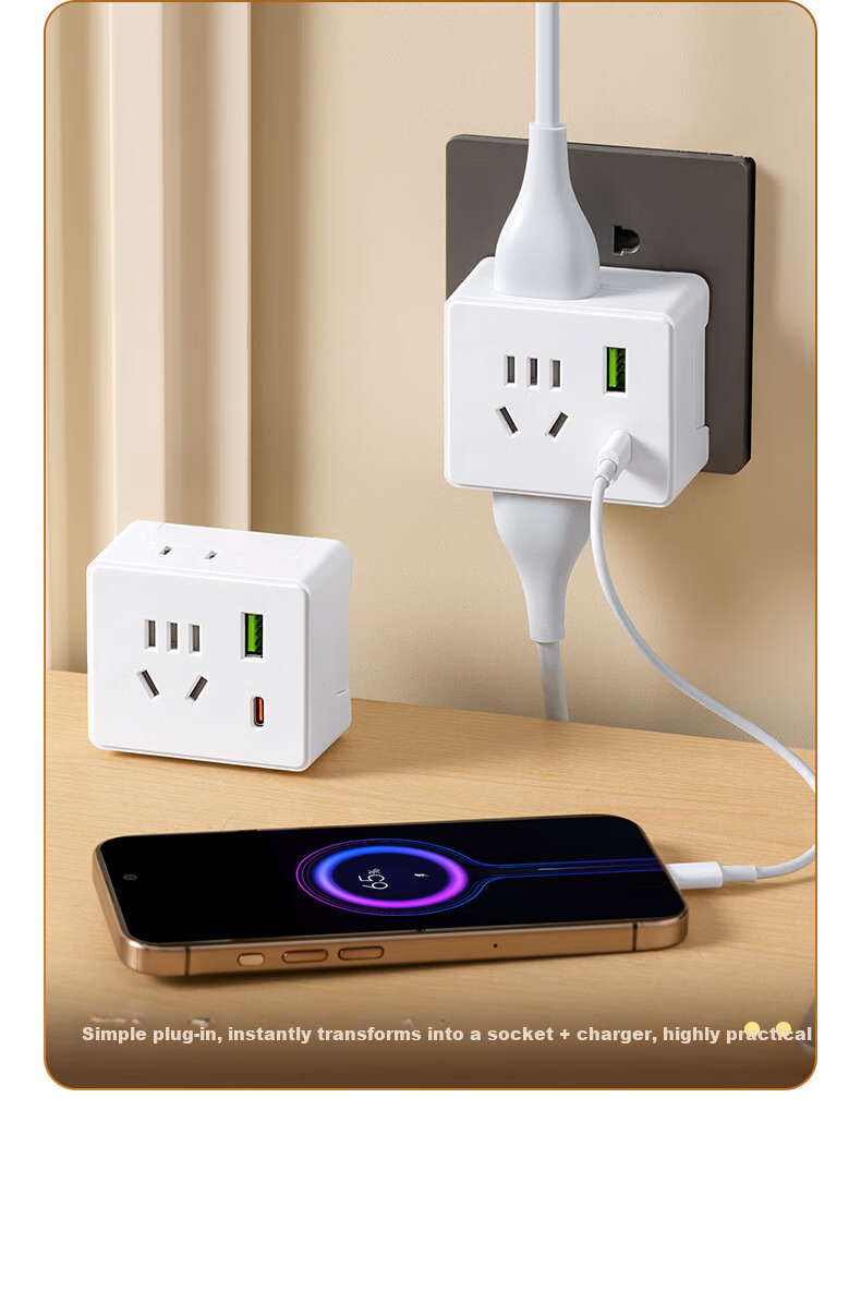Aleleko Universal 20W Super Fast Charging Adapter with UK/HK/EU/AUS/SG/KR Plug Converters 7
