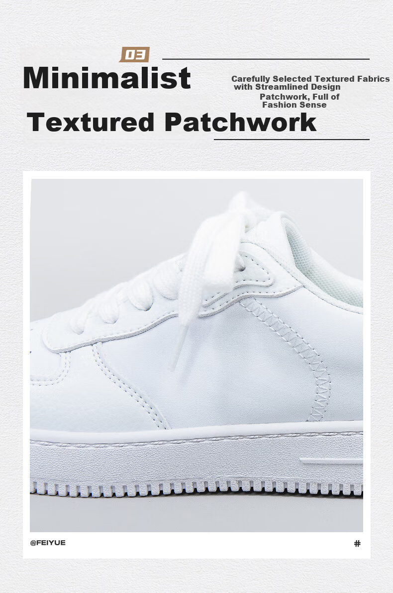 Feiyue Official Women's Sneakers 2026 Spring New Casual Versatile White Shoes Brown Size 43 8