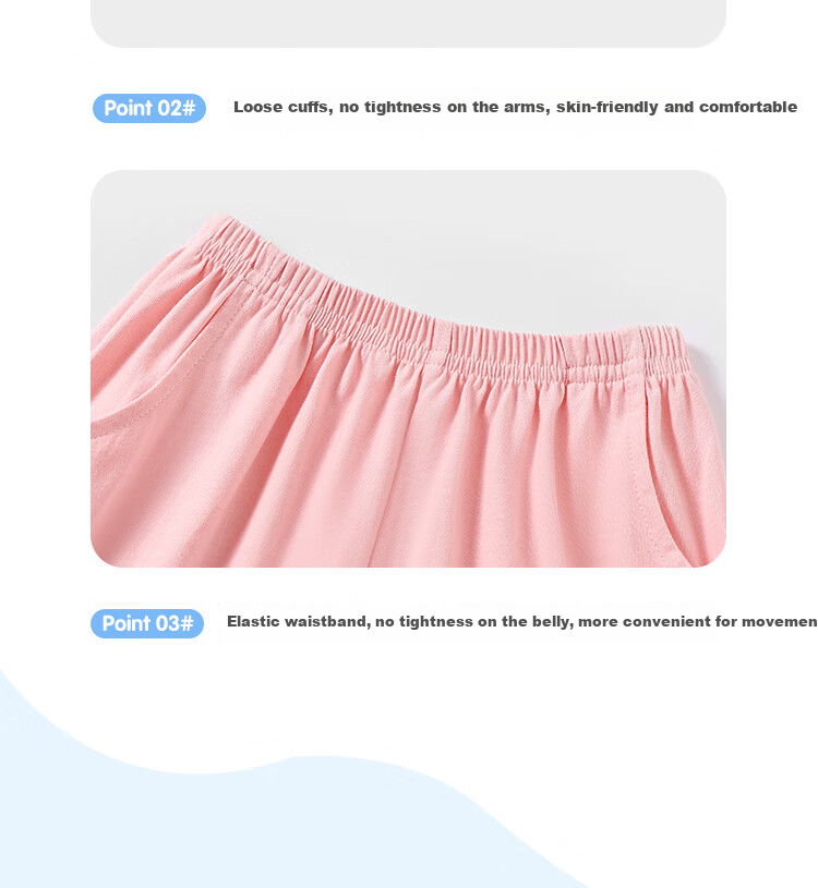 Mini Wooden House Children's Short Sleeve Set Summer Boys Girls Pure Cotton Top and Pants Two-Piece Set Jumping Little Rabbit 90 8