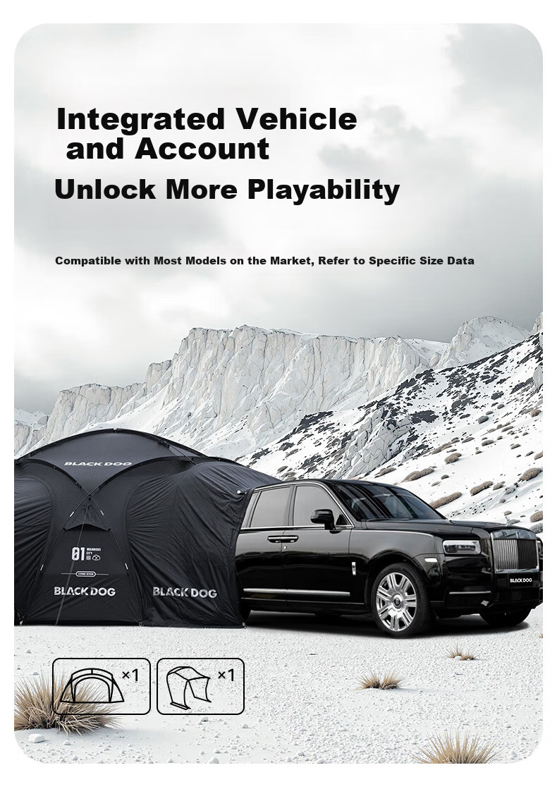 Black Dog Outdoor Large Dome Tent, Quick Assembly Sunshade Spherical Canopy, Gers, Pavilion, Expandable Dome Body 11