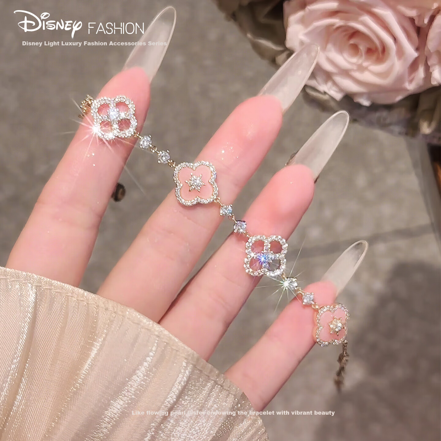 Disney Clover Bracelet for Women Luxury Niche Delicate High-End Best Friend Birthday Gift for Girlfriend 1
