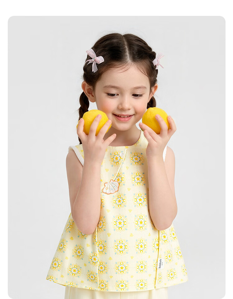 Balabala [balaOne] Girls' Short Sleeve Set Children's Baby Two-Piece Outfit 2026 Spring Summer Collection 8