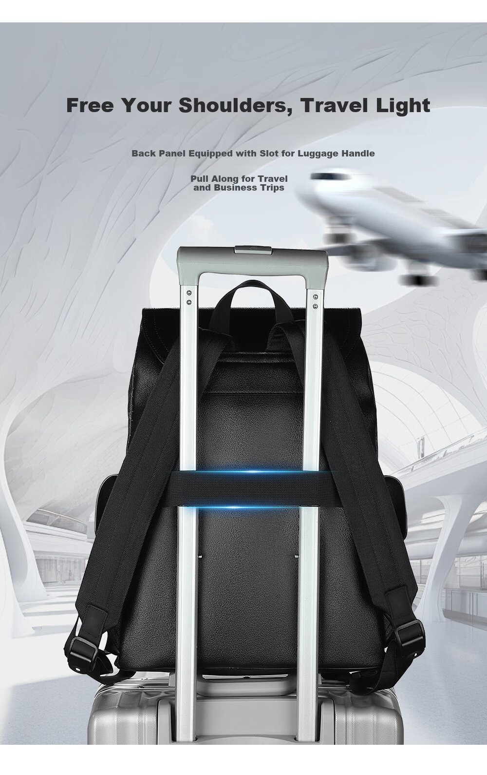 MEXICAN Men's Large Capacity Backpack Casual Travel Laptop Bag Business Lightweight Luxury High-End Stylish Tourism Backpack 10