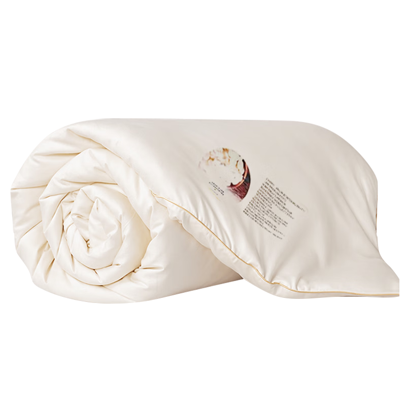 Wuyinliangpin Class A 100% Silk Comforter, Medium-Long Fiber Summer Quilt, Air Conditioning Blanket, All-Season Duvet Insert, 2m X 2.3m, Approximately 3.2 Ji