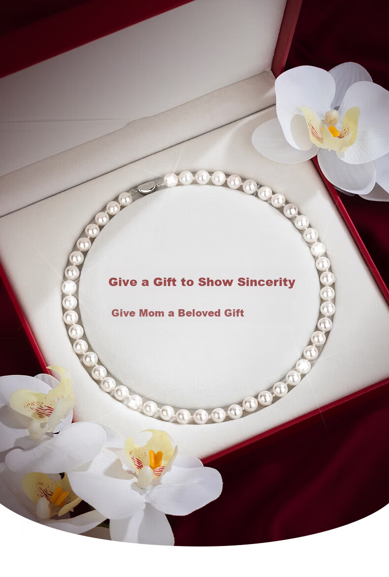 N2it Imitation Pearl Bead Necklace for Women, Mom Style Pendant, Practical Mother's Day Birthday Gift for Mother-in-Law, Elders 1