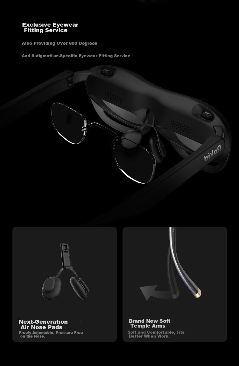 ROKID AR Lite Smart Glasses AR Glasses AI Smart Large Screen Entertainment Giant Screen Viewing Non-VR Rokid Smart Glasses Max2 Standalone Silver 21