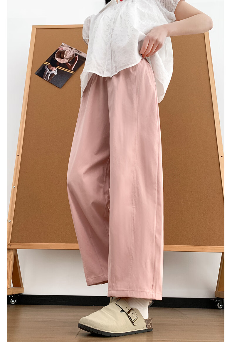 Borui Women's Summer Lightweight Breathable Quick-Dry Cropped Pants 2026 Latest Carrot Style Casual Sports Pants Navy Blue 23