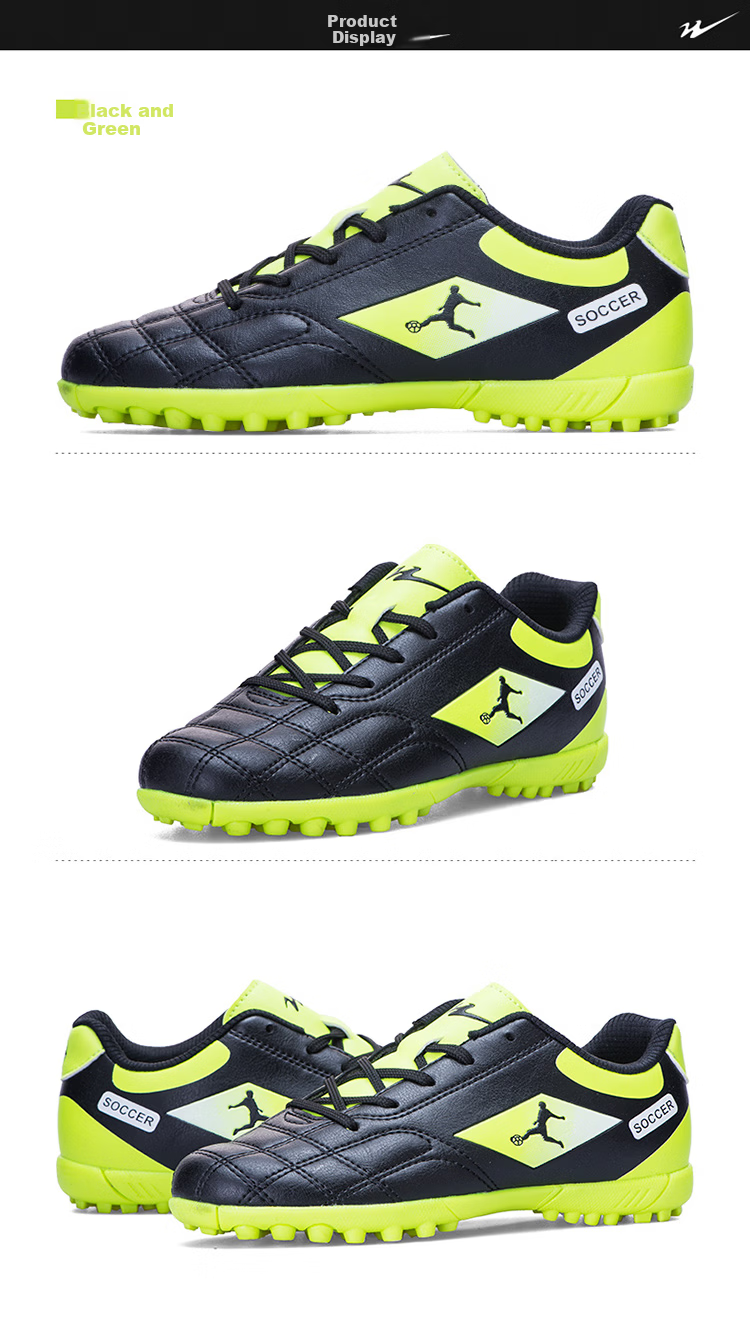 Double Star Bate Men's Football Shoes TF Turf Studs Sports Sneakers Professional Competition Grassland Student Large Size Adult Training Shoes 4