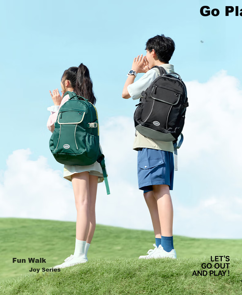 SHUKIKU Youth Simple Lightweight Sports Backpack Double Shoulder School Bag Casual Bag Yunhai Pink L 19
