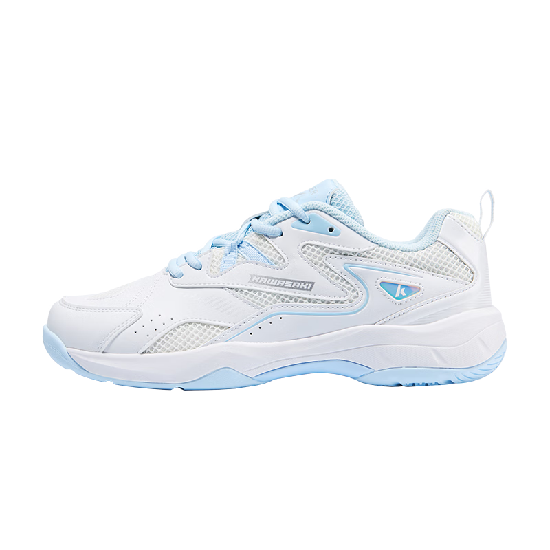 KAWASAKI Glacier Badminton Shoes Competition Training Light Casual Sports Shoes Glacier Blue Size 38 (240mm)