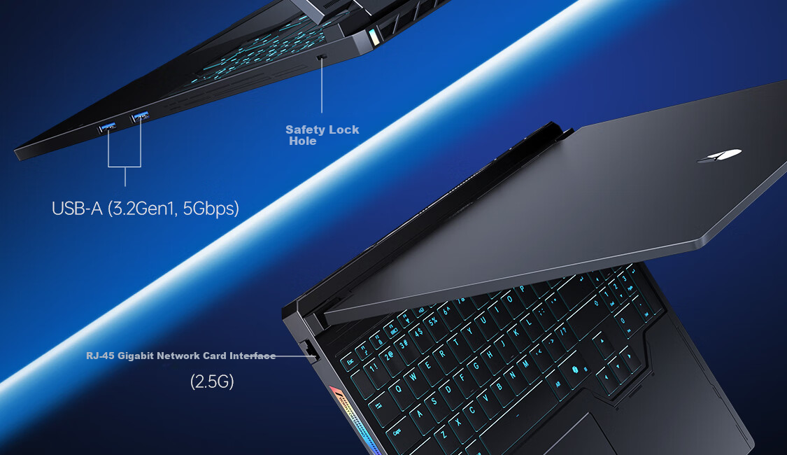 ThundeRobot Hunter Blade S 16-Inch Student Gaming Laptop (Intel Core I9HX, RTX5060, 32GB RAM, 1TB Storage, 240Hz, Sky Blue) National 18