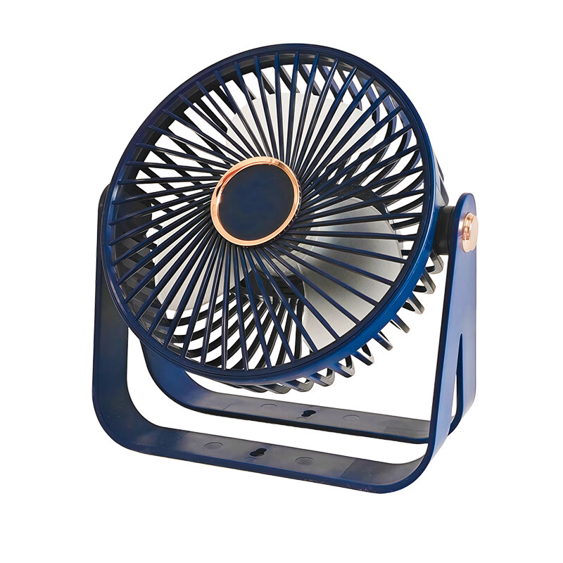 Yueke USB Desktop Fan Silent Five-Speed with Light Portable Rechargeable Small Fan for Home Bedroom Student Dormitory Office Desktop Wall-Mountable Fan 7