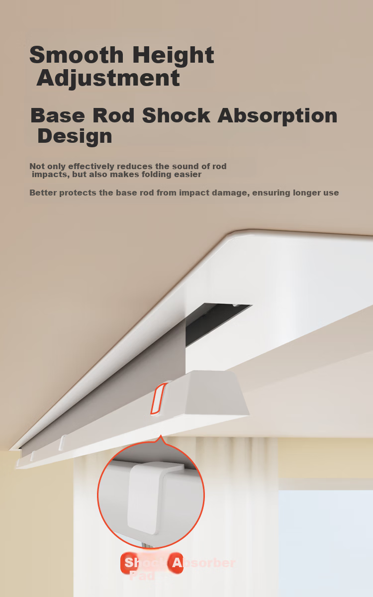 JD Jingzao 100-inch Ceiling Suspended White Light Dual-direction Electrically Powered PET Electric Adjustable Projection Screen Compatible with JmGO, XGIMI, Dangbei, Xiaomi Projectors Mid-Long Throw 6