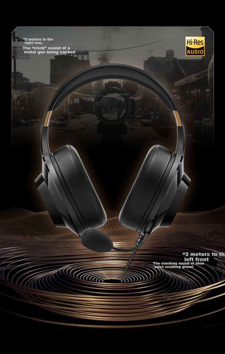 EDIFIER HECATE G2 HD Edition THX Spatial Audio Wired Gaming Headset Over-Ear Computer Headphones with Microphone for Online Classes Office Delta FPS PUBG White 12