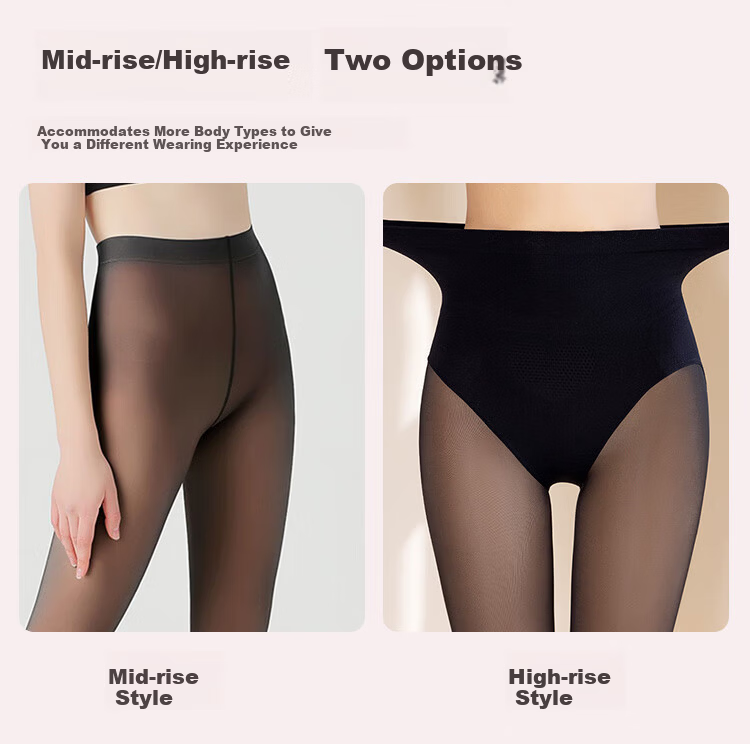 LangSha Sheer Skin-Effect Tights Black Silk Spring Autumn Thin Seamless Nude-Look Pantyhose 9