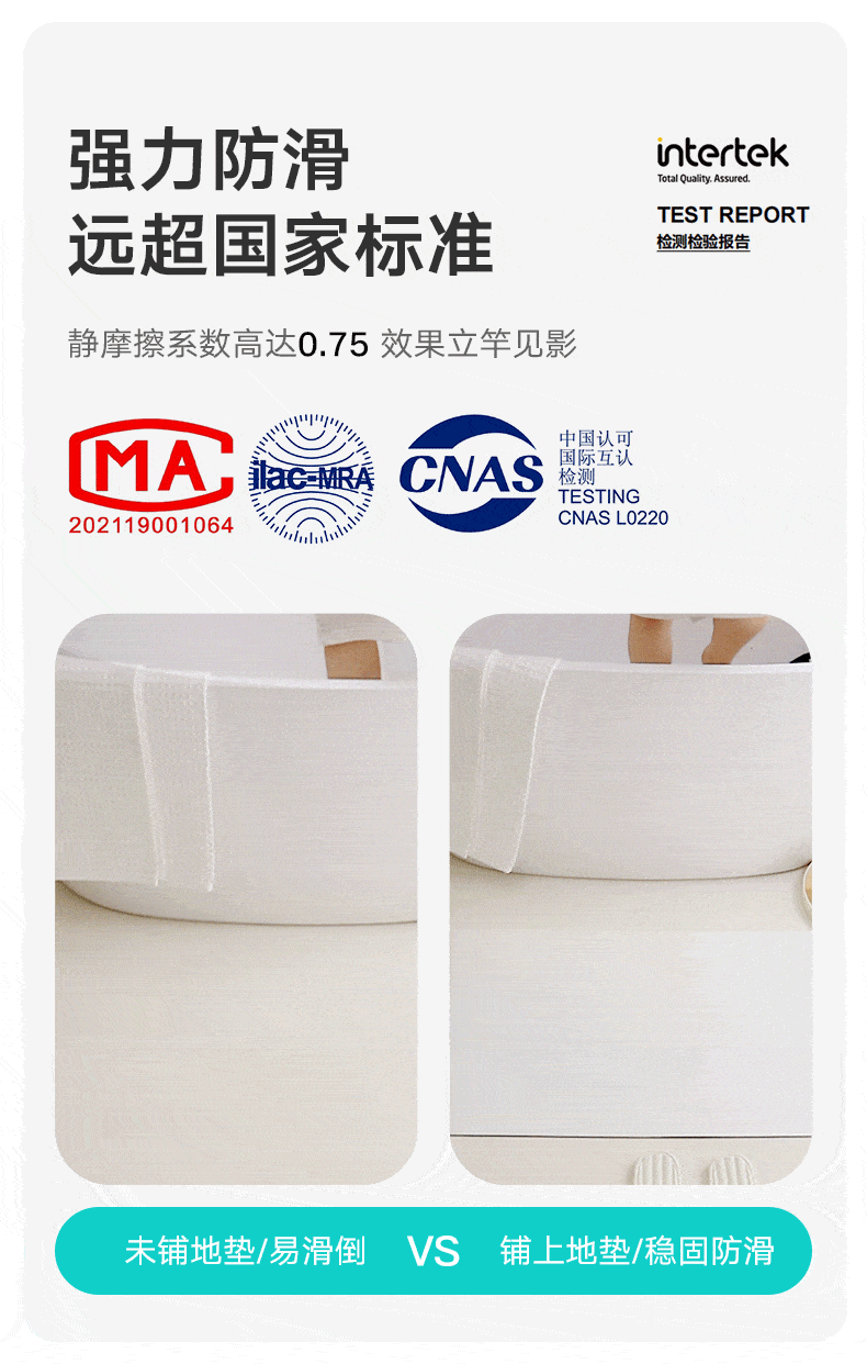 Dajiang Bathroom Mat, Absorbent And Non-Slip, for Toilet Entrance, 60x90cm 7