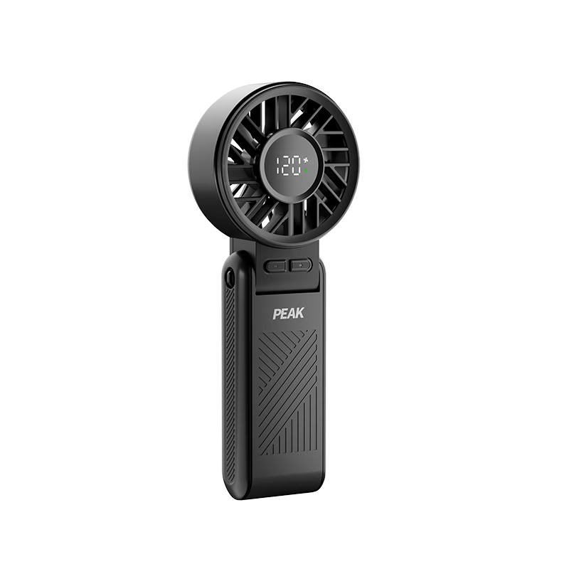 PEAK 3-in-1 Upgraded Portable Folding Handheld Fan Desktop Neck Hanging High-Speed Cooling Mini Electric Fan Outdoor Dormitory Rechargeable Large Airflow Office Fan