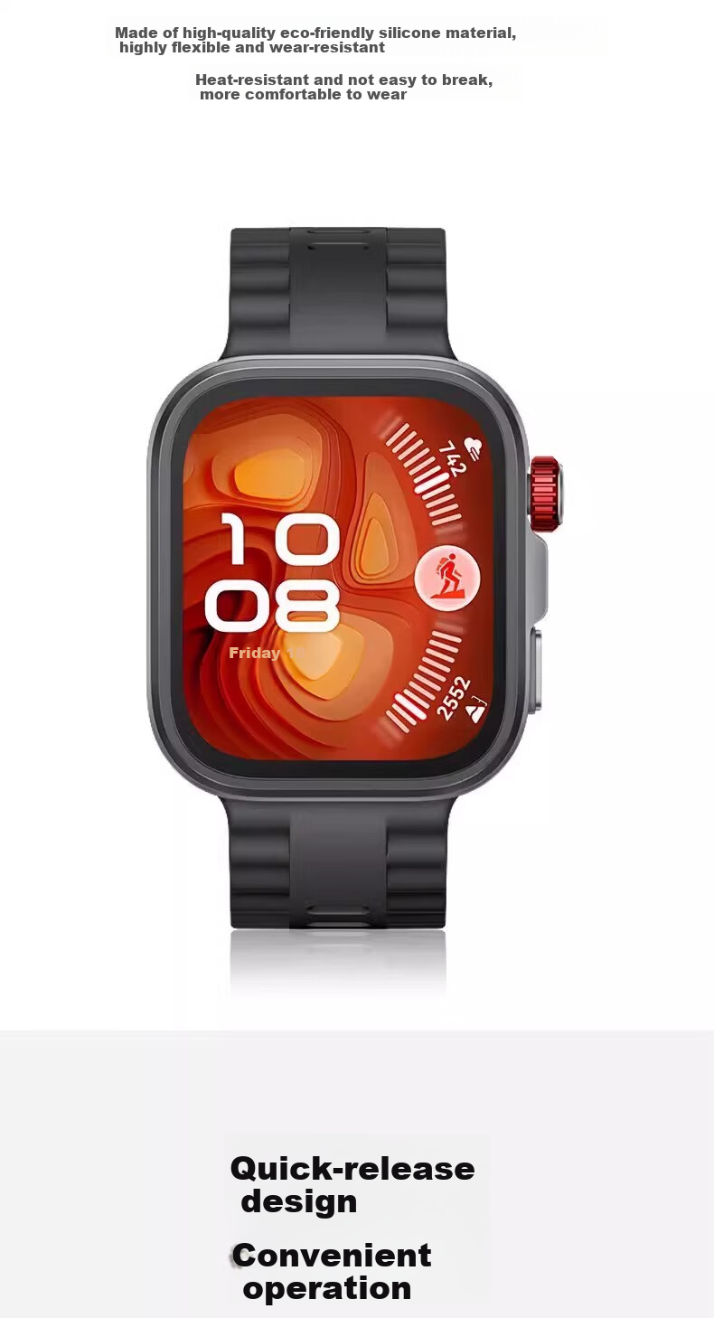 Iboann Compatible Huawei FIT4 Watch Strap WatchFit4 Pro 3D Wave Pattern Silicone Universal FIT3 Wristband Unisex Waterproof Accessory Rhythm Black 8
