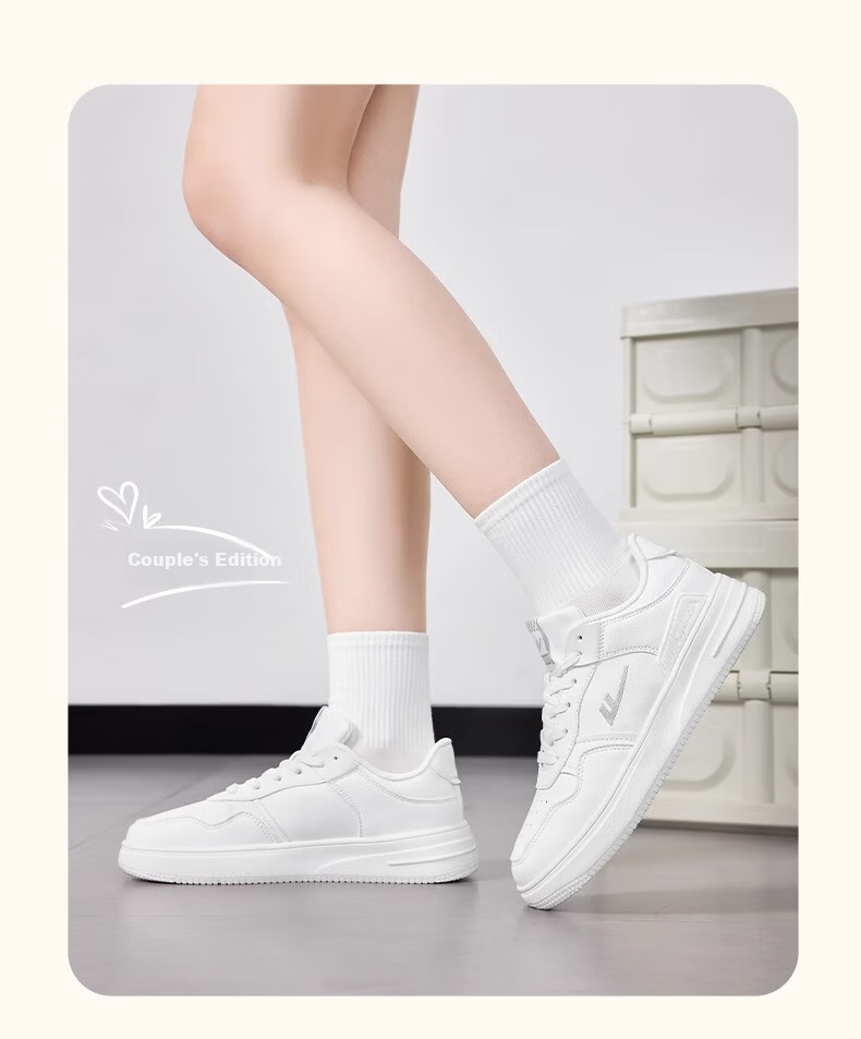 Warrior Women's White Sneakers 2026 Spring Summer New Versatile Casual Sports Shoes for Women 0833 White Purple Size 39 4