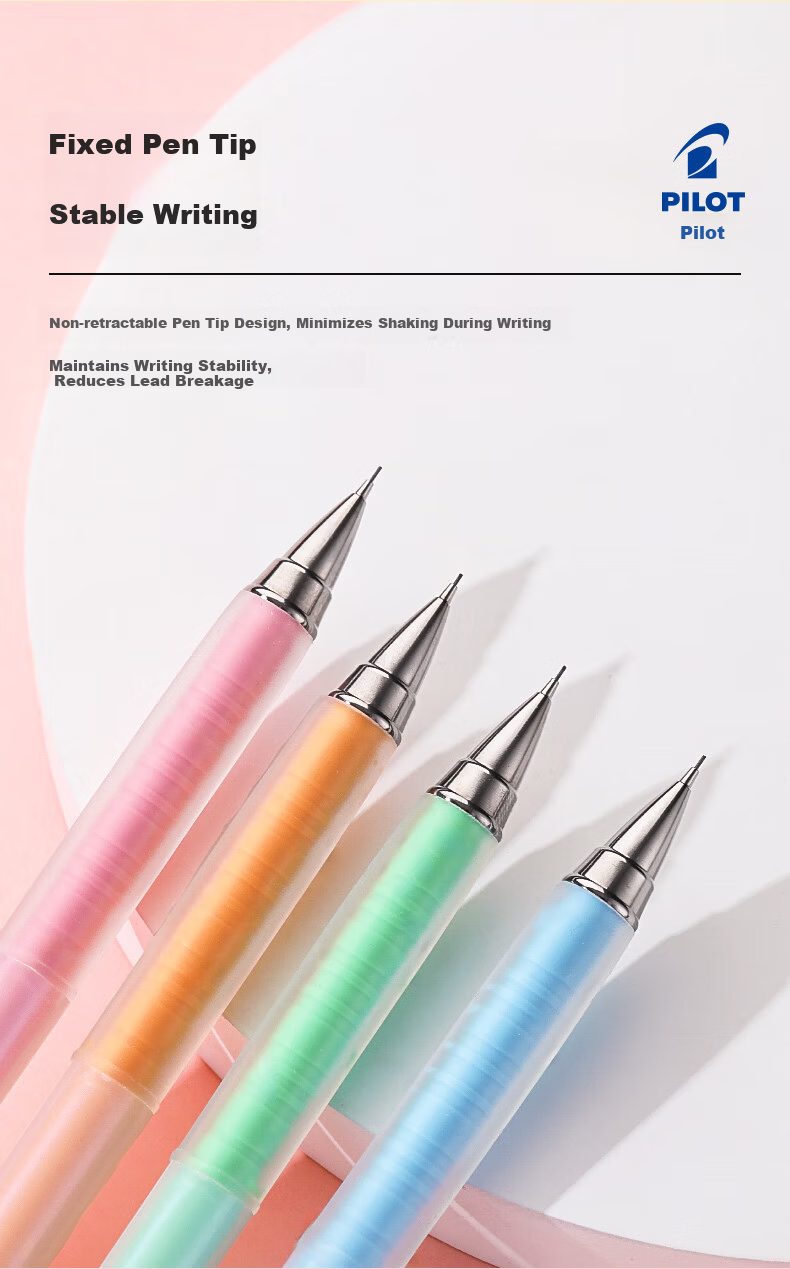 PILOT Air Blanc Colored Mechanical Pencil for Elementary Students, Children's Exam Use, Preschool Stationery, Sketching Pen, Japanese Import HA-20R3 0.3mm Jelly White Barrel 3