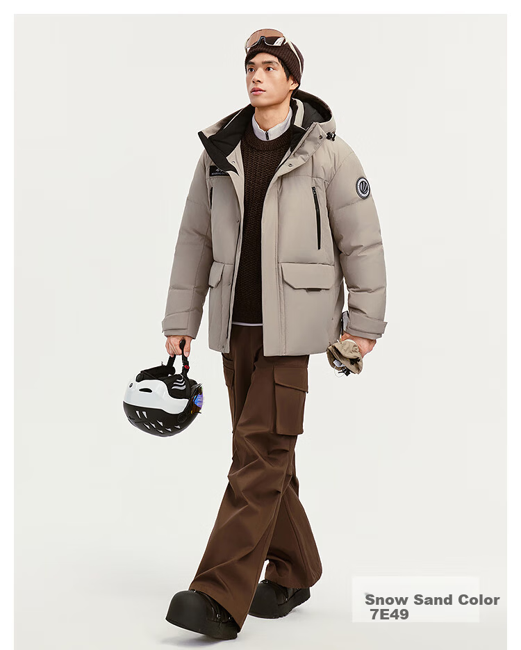 BOSIDENG Off-Season Extreme Cold Goose Down Thickened Hooded Unisex Couple Ultimate Warmth Mall Same Style Down Jacket 25