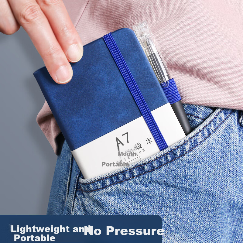 Xinsida 5-Pack A7 Pocket Notebooks Mini Portable Memo Pads Work Record Pocket-Sized Word Quick Notes Diary 2