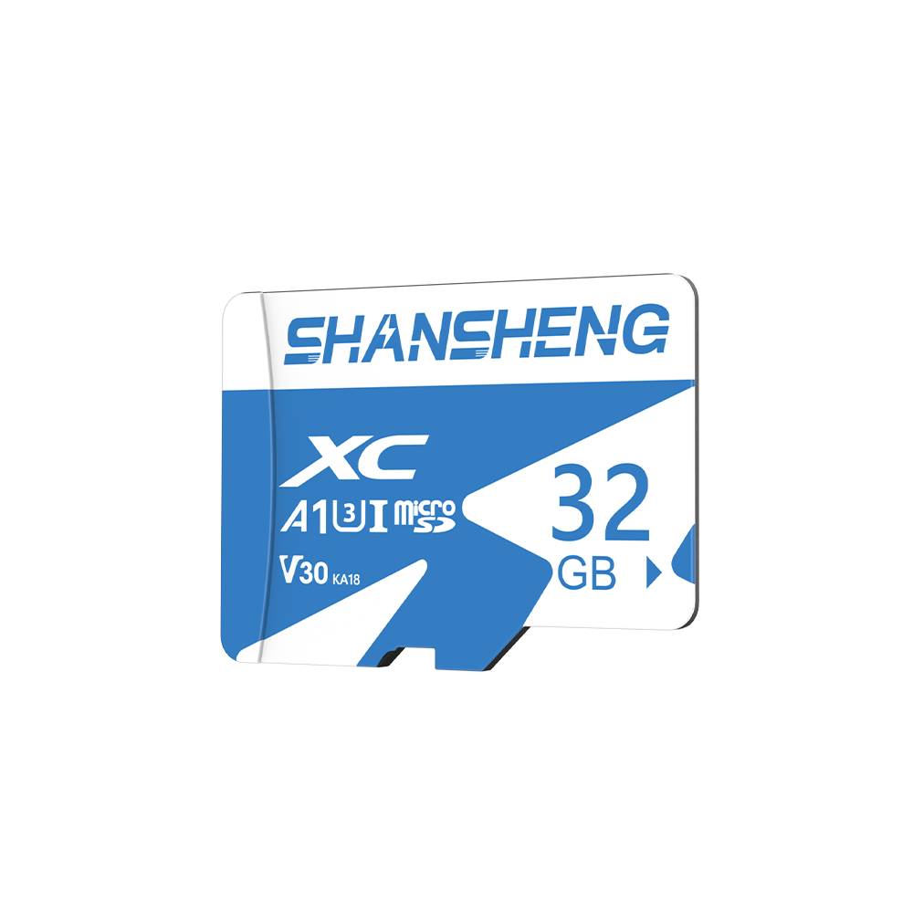 FlashRise 32GB TF (MicroSD) Card A1 U3 V30 4K High-Speed Durable Dash Cam K3 Blue Card Surveillance Camera Memory Card 100MB/s Read Speed