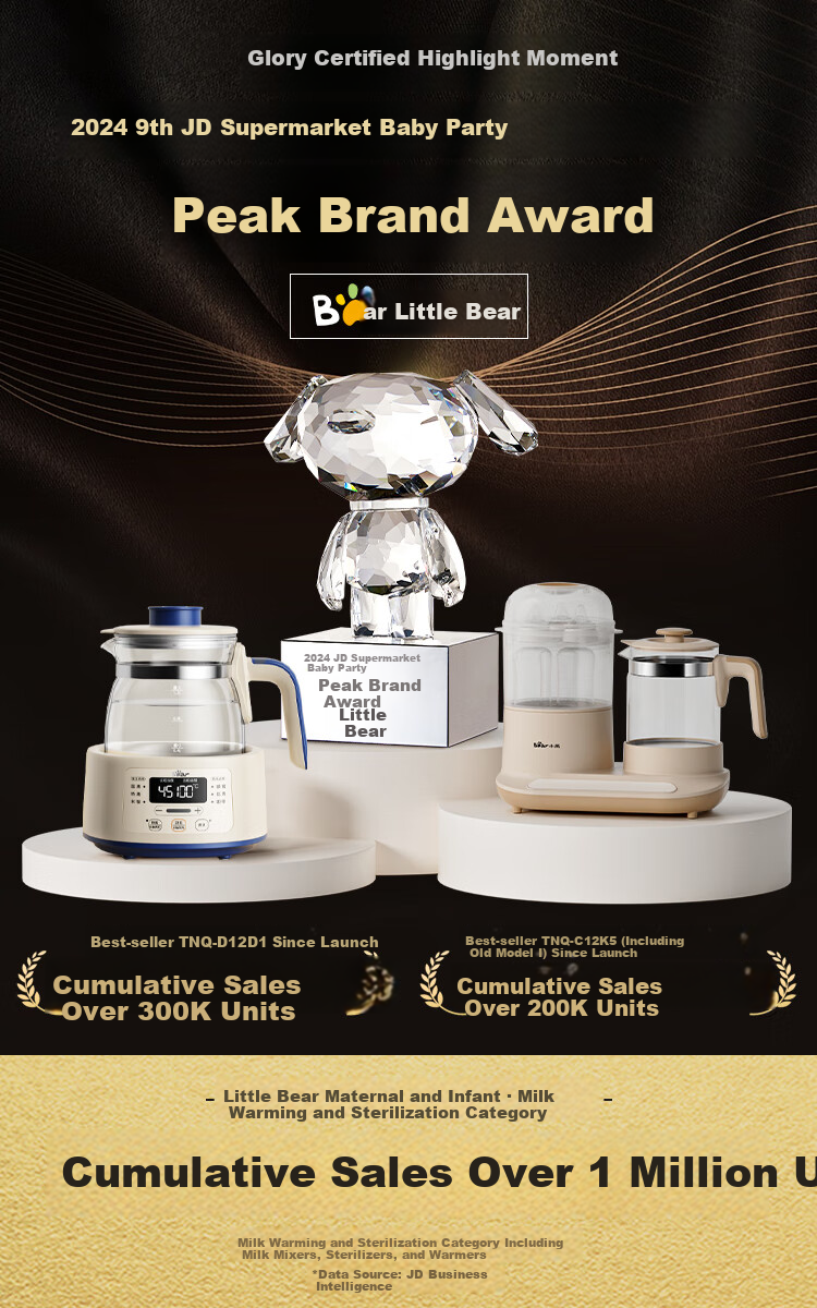 Bear Constant Temperature Kettle for Babies, Milk Formula Maker, Water Boiler, Hot Water Pot, Ultra-Fast Air Cooling 1.3L 3