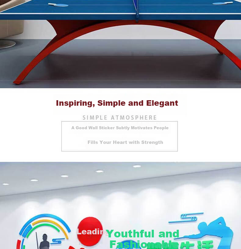 Yijuzhangning School Office Decoration, Corporate Culture Wall, Acrylic 3D Employee Motivational Slogan, Company Meeting Background 4