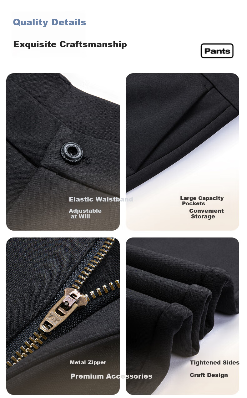 Pierre Cardin Breathable Wrinkle-Resistant Men's Summer Business Formal Straight Casual Trousers Dark Gray 33 8