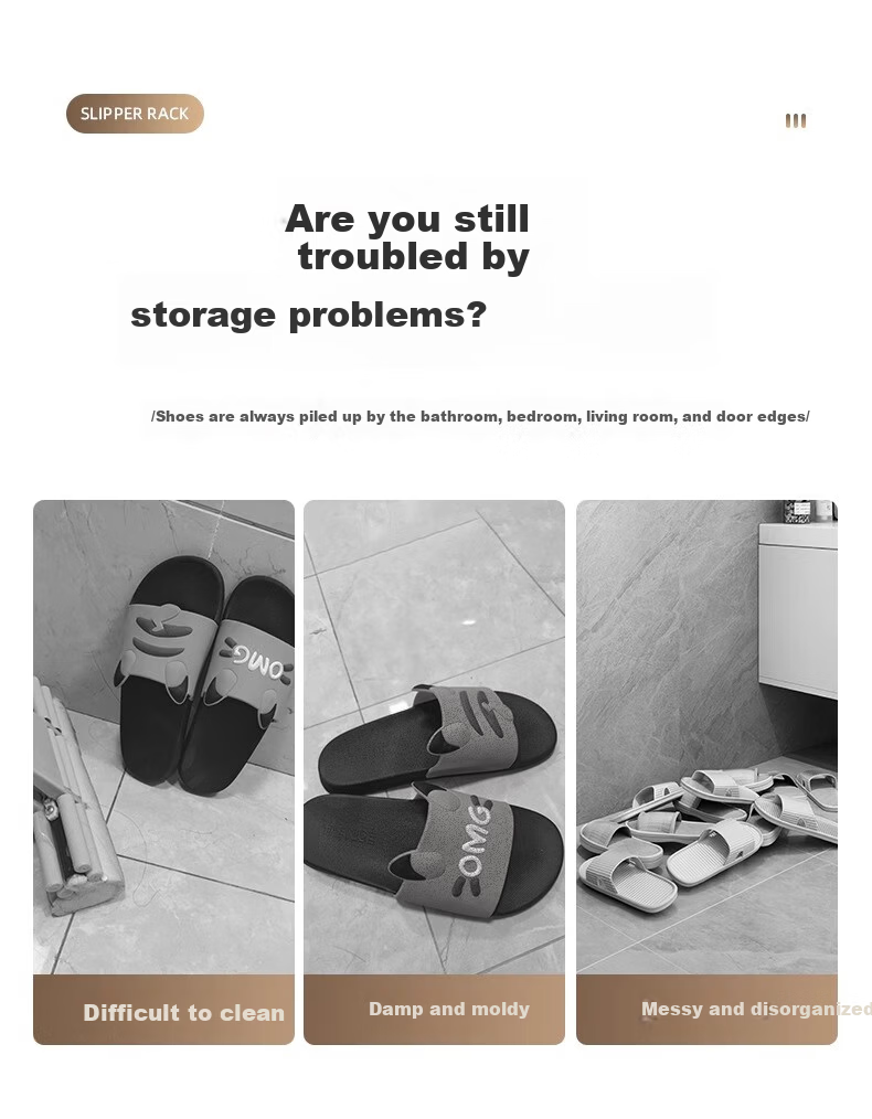 MUYA Over-the-Door Wall-Mounted Shoe Rack Dormitory Simple No-Drill Bathroom Wall Storage Shoe Organizer 4