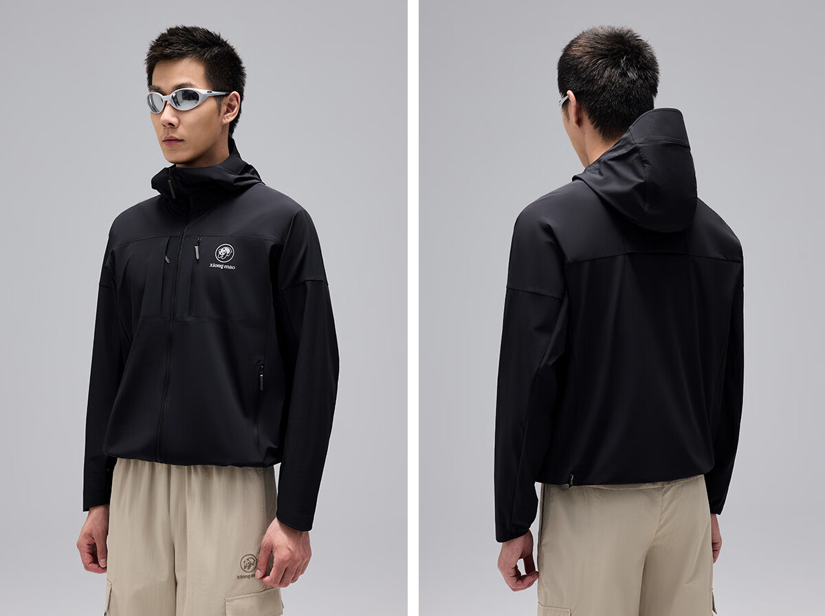 Xiongmao Liu Yifei Same Style [Dunke LT] Outdoor Soft Cordura Shell Jacket, Spring And Summer Windproof Wear-Resistant Coat for Men And Wome 36