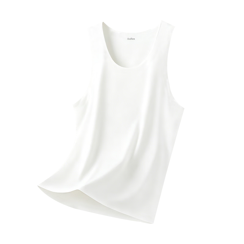 Ordifen 2-Pack Men's Vest High-End Casual Seamless Base Layer 80S Modal 10A Antibacterial Summer Thin Sports Underwear