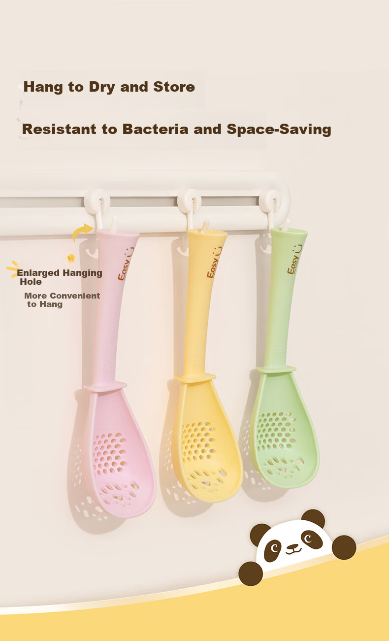 Easy Your Home Multifunctional Cooking Spoon Strainer Baby Food Supplement Tool Food Grade Drainage Spoon Kitchen Skimmer 11