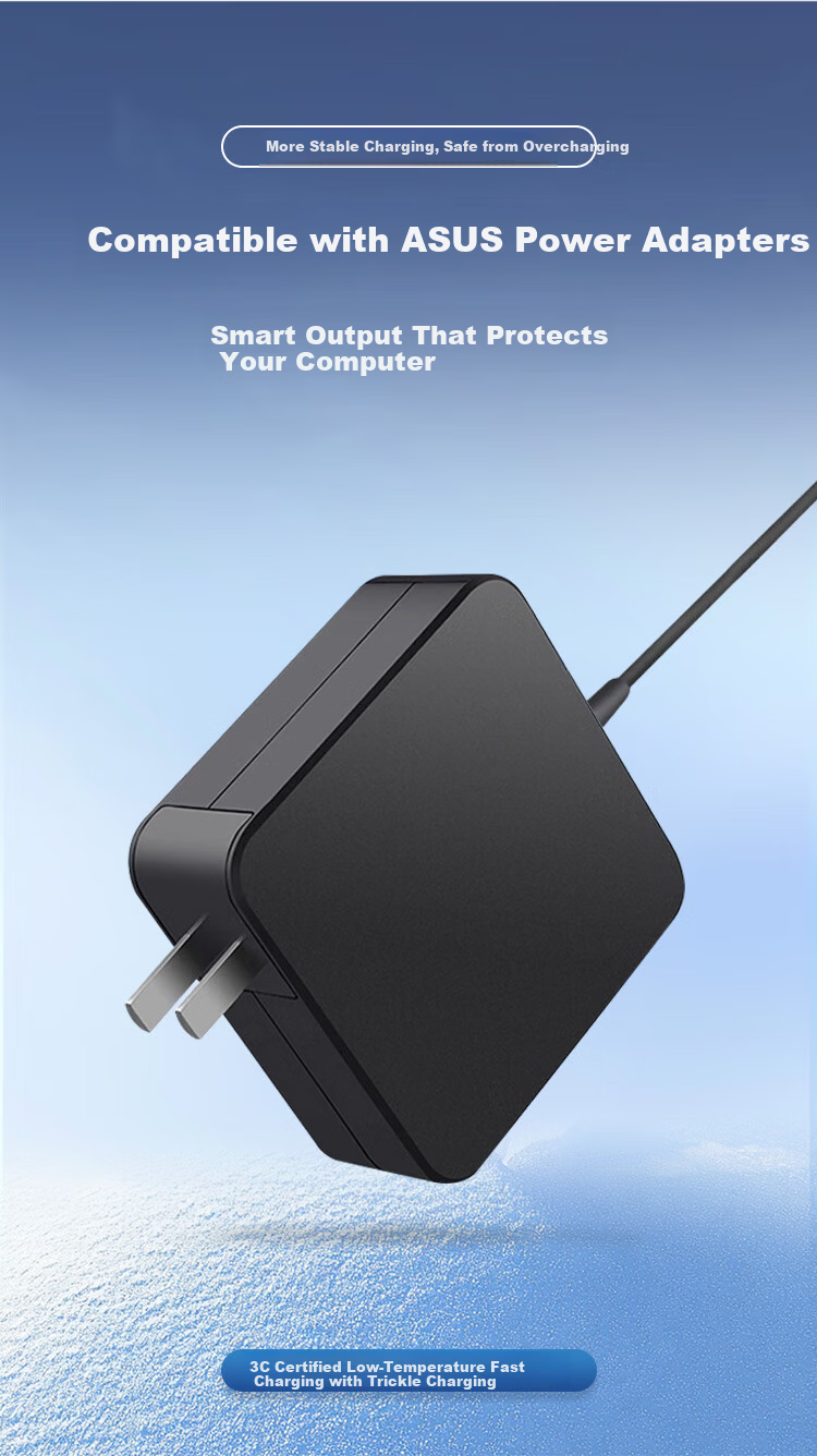 Guangcheng Minghua Asus Laptop Charger 65W Power Adapter 19V 3.42A Compatible with PRO0551 451L BU400V PU500C 4.5*3.0mm Connector 1