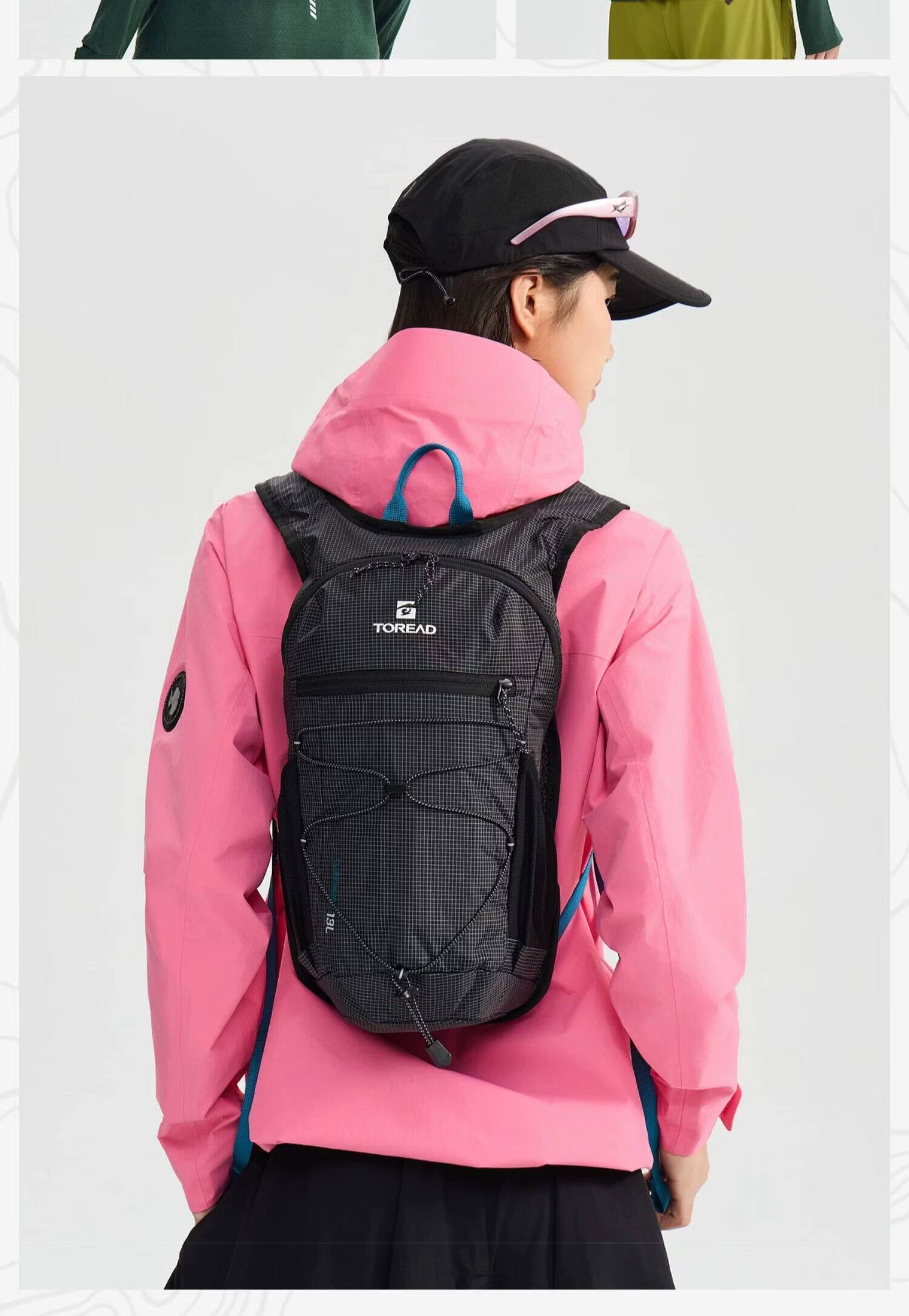TOREAD Mountaineering Backpack Yunye AERO PACK 13L Outdoor Hiking Ultralight Multifunctional Double Shoulder Travel Bag Mountain Shadow Gray 10