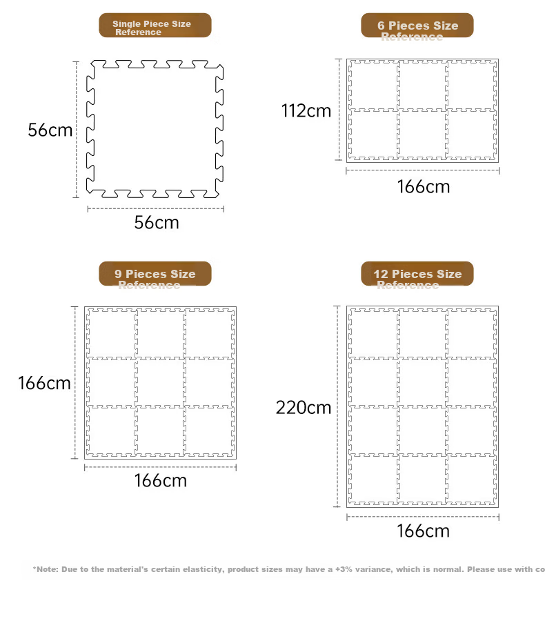 Tamon Fish Crawling Mat Baby Play Mat Infant Crawling Mat Interlocking Eco-friendly Foam Mat Thickened Double-sided Gift 15