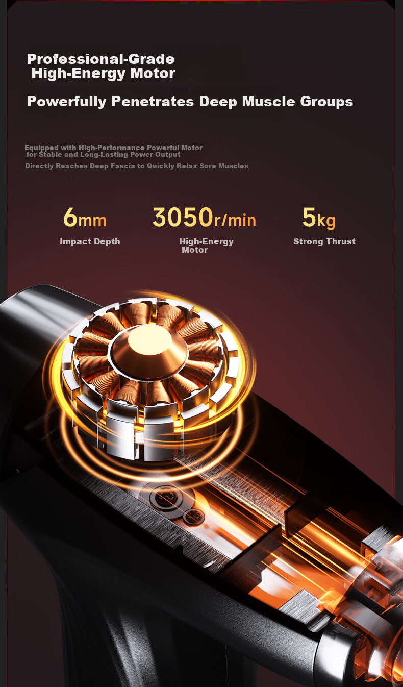 LI-NING Fascia Gun Massager Shoulder Neck Waist Back Massager Professional Mini Portable Fitness Muscle Relaxation Gift for Parents Mother's Day Spring Festival Valentine's Day Qixi Festival for Men a 8