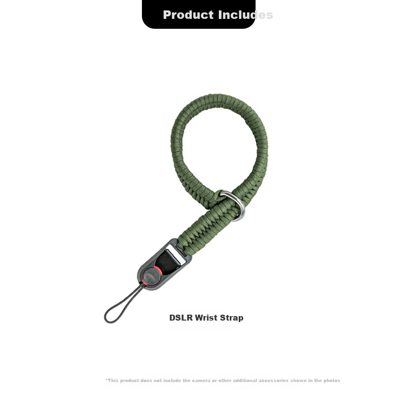 SUREWO Camera Quick Release Wrist Strap Compatible with Canon Sony Nikon Fuji DSLR Handwoven Vintage Anti-Lost Safety Wristband for Mirrorless Cameras