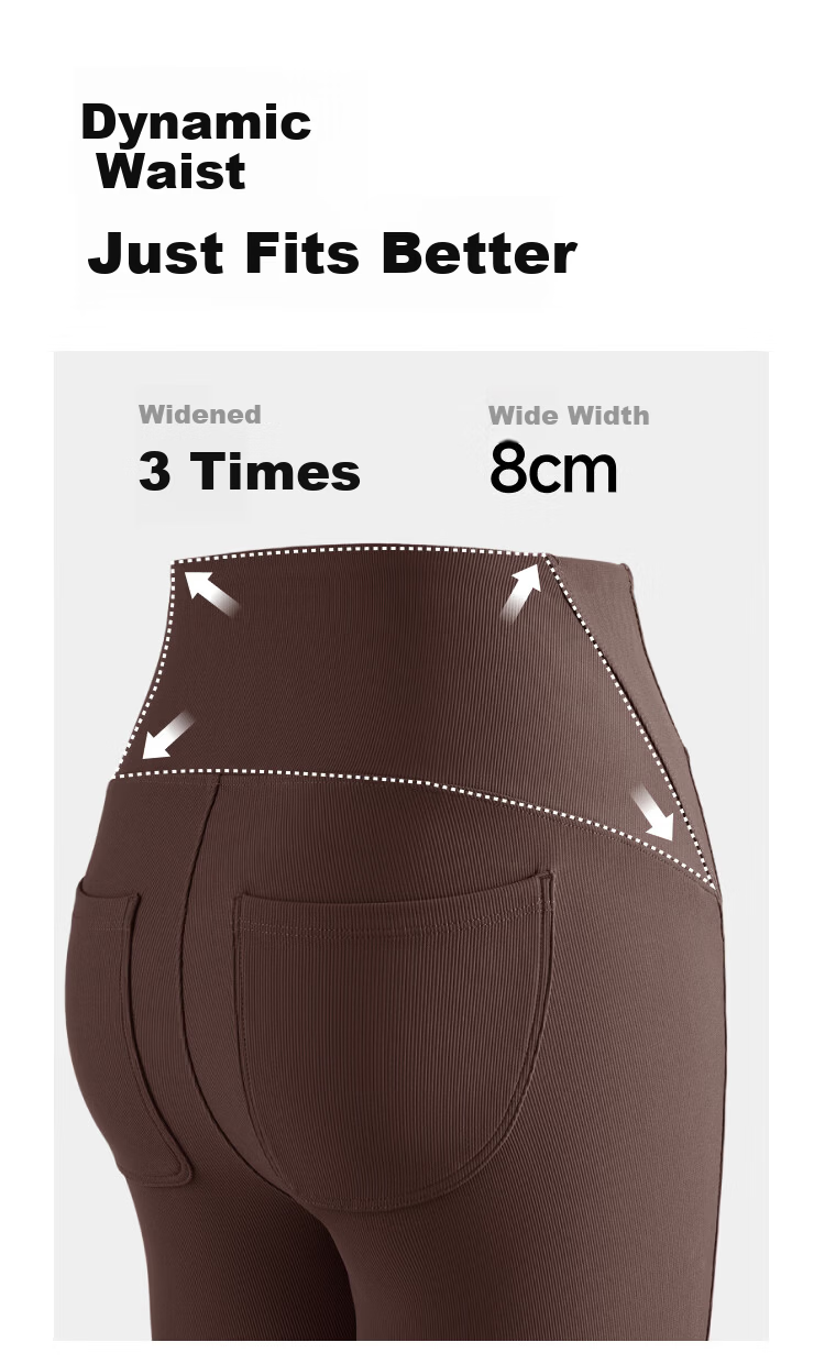 Banana Under High Elasticity High Warmth Flared Fleece-Lined Casual Slim Fit Pants for Women EL111 5