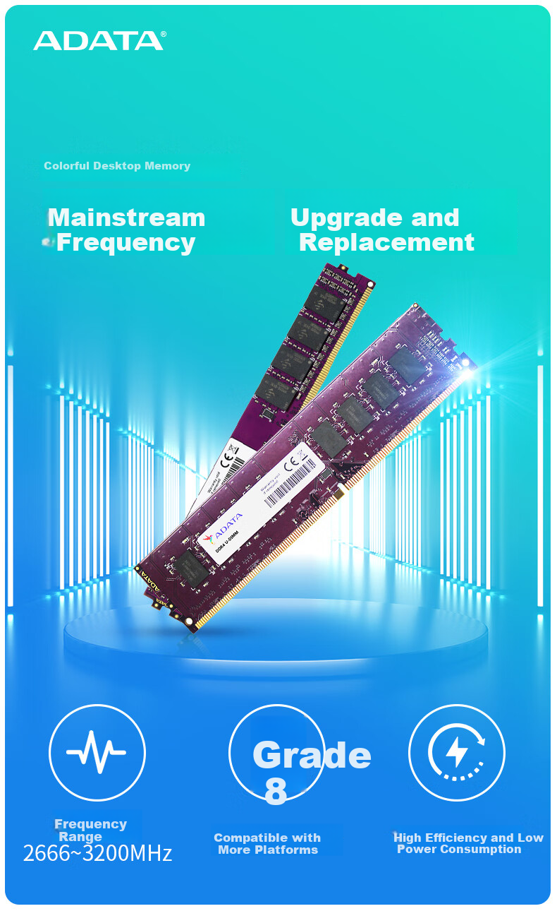 ADATA XPG Weilong Z1 DDR4 3600 16GB Gold Desktop Memory *2 3