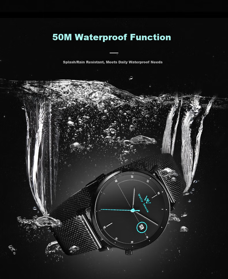 Welly Merck Swiss Luxury Quartz Waterproof Men's Watch Birthday Gift 9