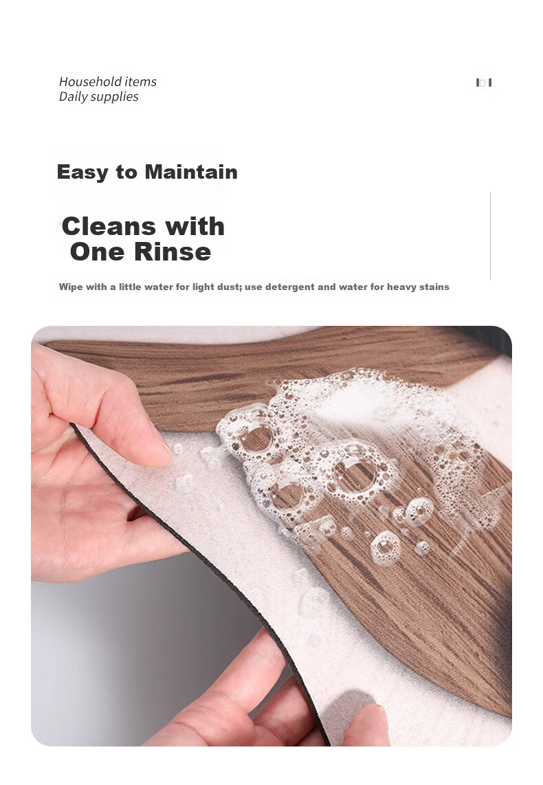 40,000 Kilometers U-Shaped Toilet Mat Bathroom Splash-Proof Absorbent Quick-Dry Diatom Mud Non-Slip Floor Mat 7