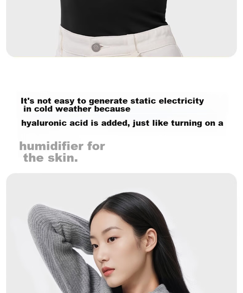 Herbal Original Thermal Vest for Women Autumn Shirt with Built-in Chest Pad Camellia Oil Hyaluronic Acid Slim Fit Base Layer Outerwear 8